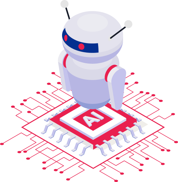 Ai artificial intelligence technology hi tech business icon. open Ai icon, smart bot, robot character on white background, Abstract, vector. design for chatbot, web banner, tech, wen site.